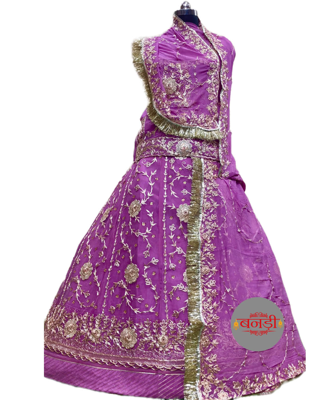 Pink Kesariya Poshak Design