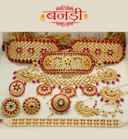 khamma ghani rajputi kundan jewelry set
