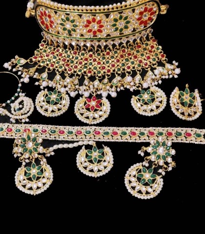 rajputi necklace set design